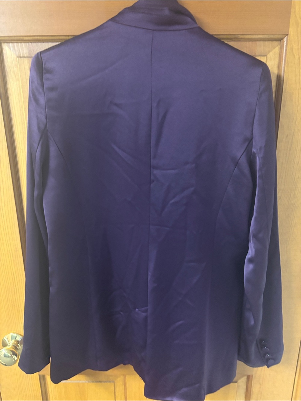 House of Harlow 1960 size medium Satin Purple Tuxedo Blazer brand new - Picture 6 of 6